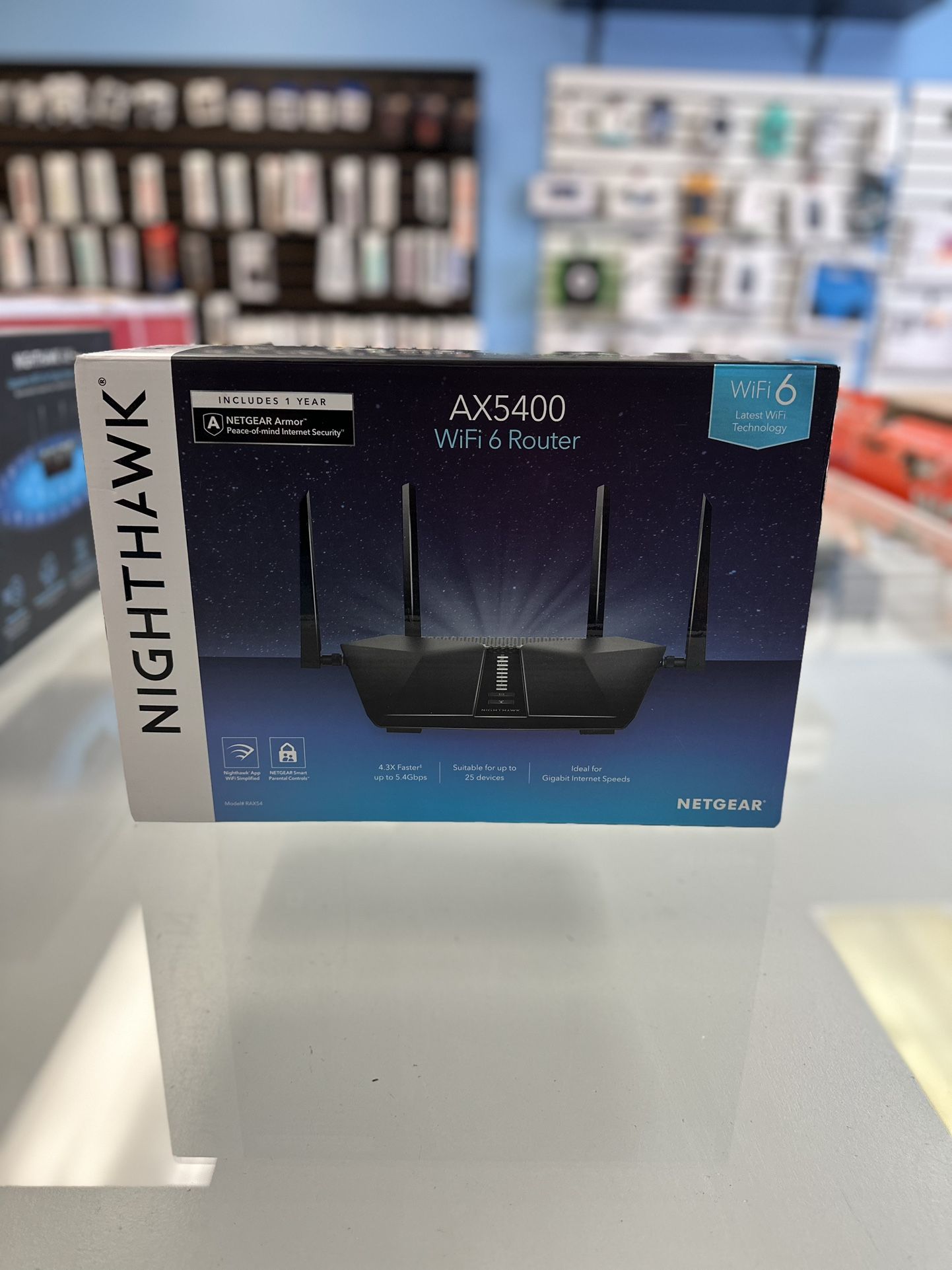NETGEAR Nighthawk AX6 RAC45 Dual- Band Wi-Fi 6 Router
