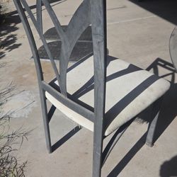 Glass Dining Table  With 3 Chairs