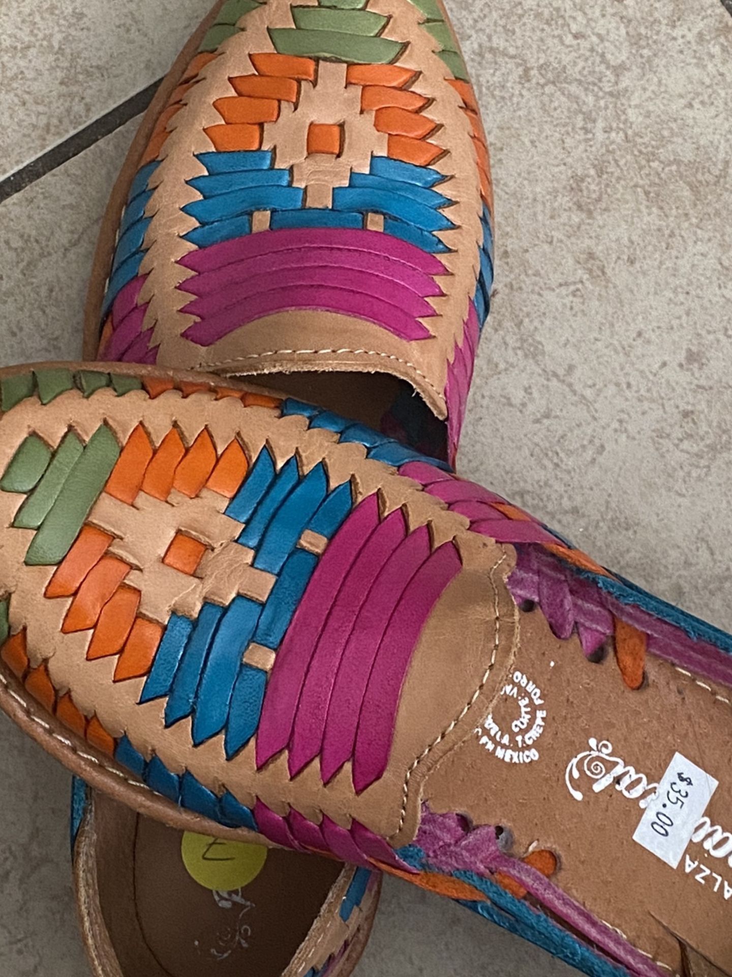 Women Huaraches Multicolor Size 7