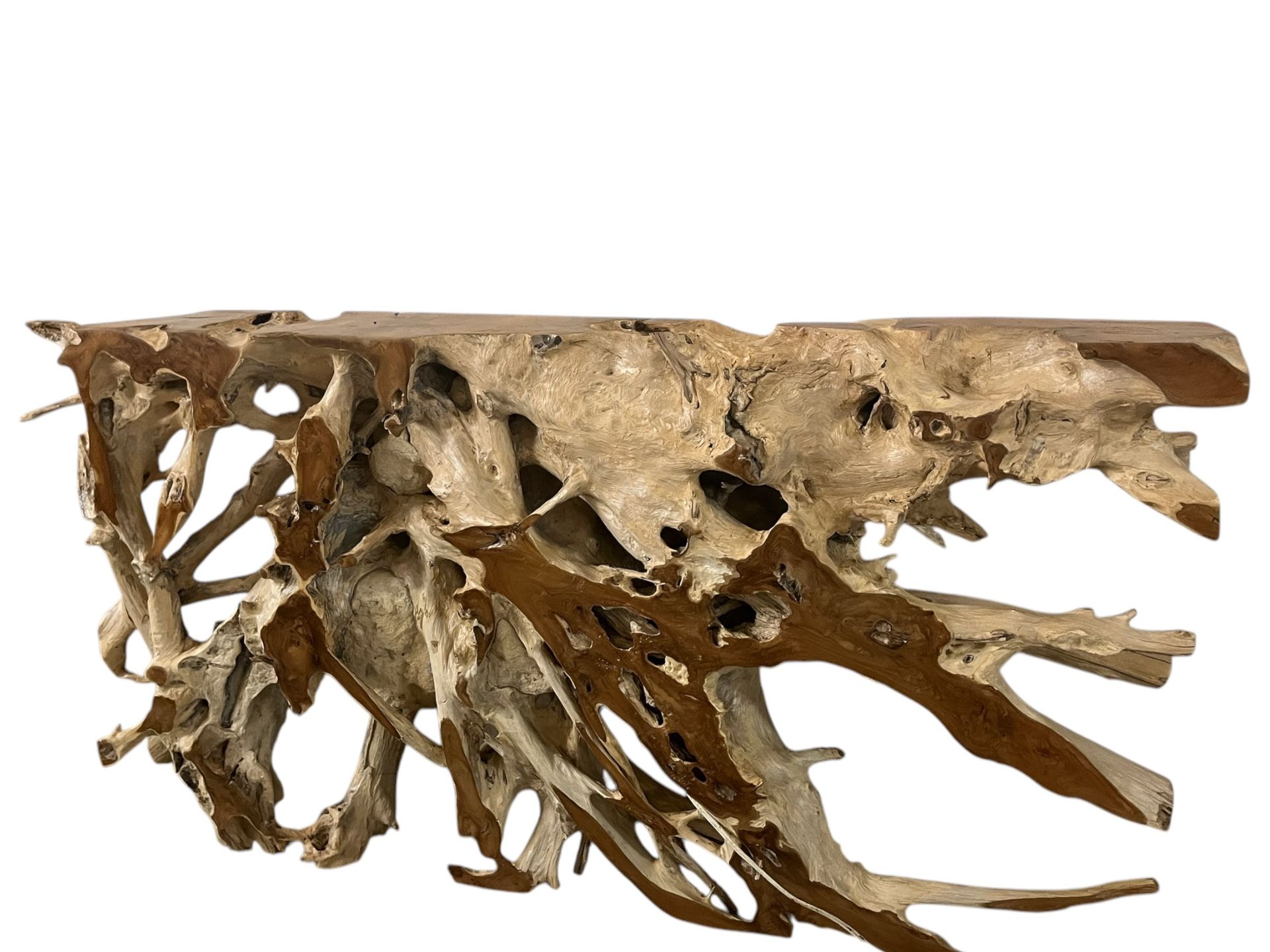 70”-8”-38” Teakroot Branches Console Entryway Table