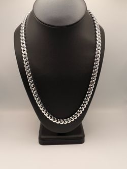 Silver Miami Cuban Link Chain