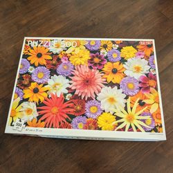500 Piece Flower Puzzle 