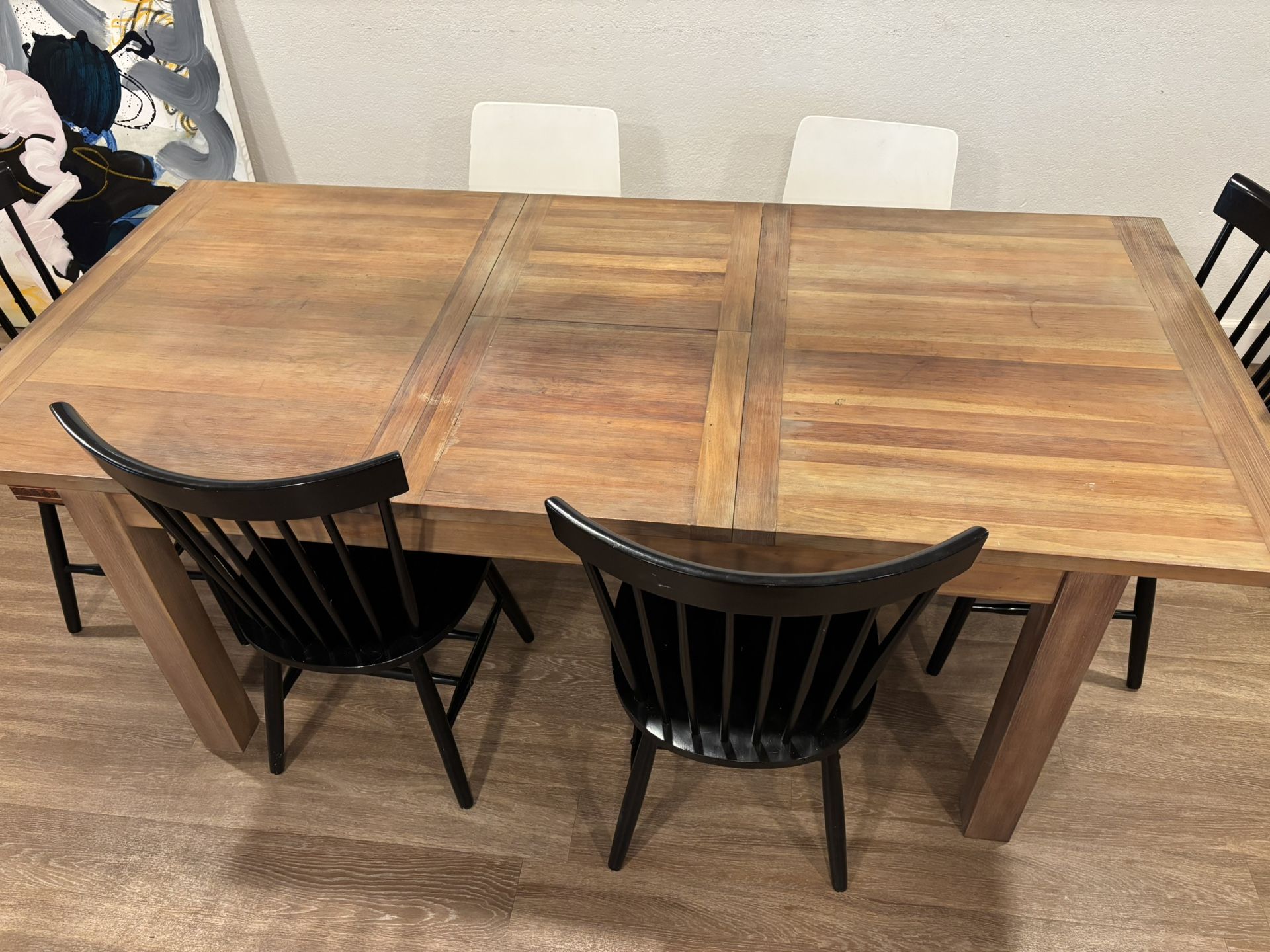 Dining Table With Internal Leaf Extension