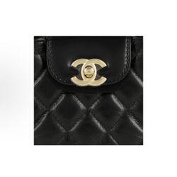 CHANEL23K/24P Kelly Gold Diamond Chain with Handle Mini Shopping Bag Lychee Pattern Cowhide Handbag Single Shoulder Handbag Super Mini(695)49