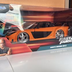 Jada Fast & Furious Han’s Mazda RX-7 Veilside – 1:24 Scale – Brand New