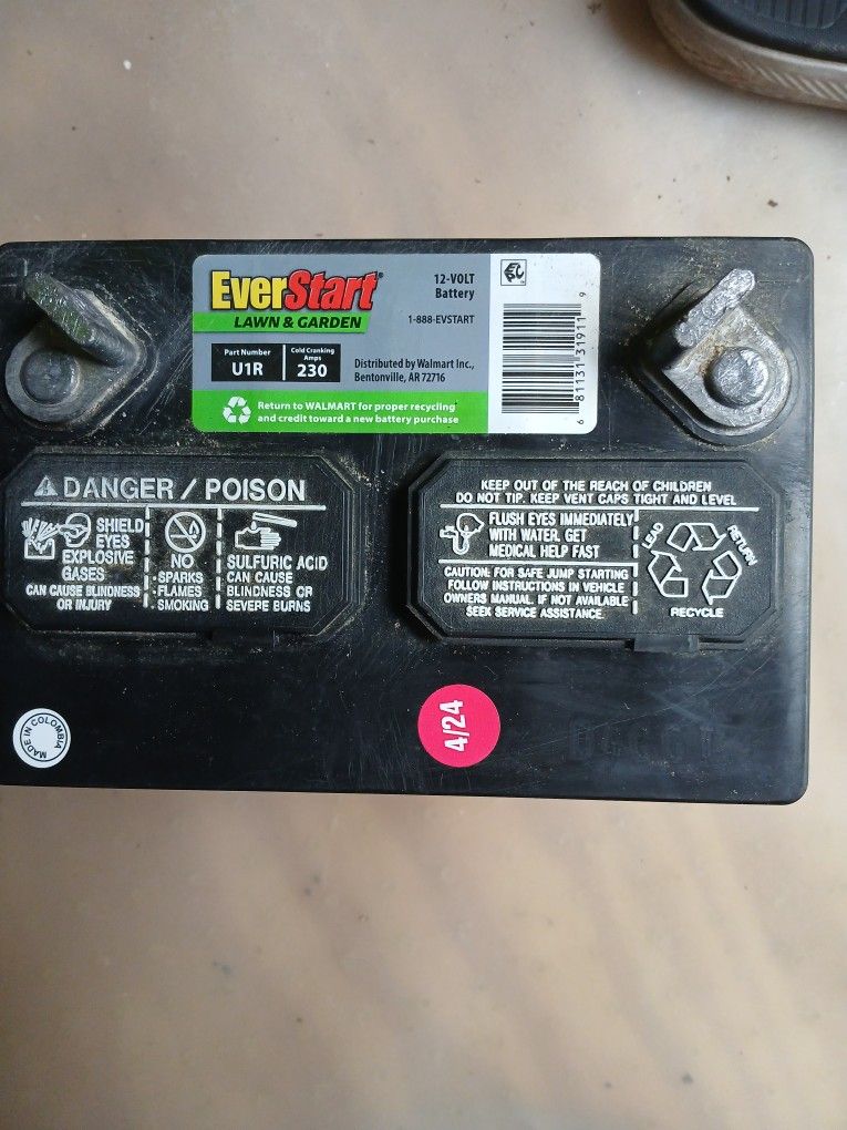 Lawn Mower Batteries Everstart 12volt New