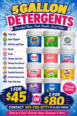 5 Gallon Detergents