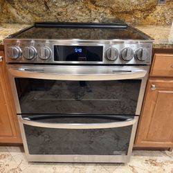 LG Glass top Double Oven With Air Fryer