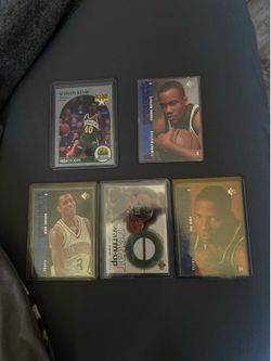 90s NBA Rookie Card Lot - Allen Iverson, Ray Allen, Shawn Kemp, Marbury