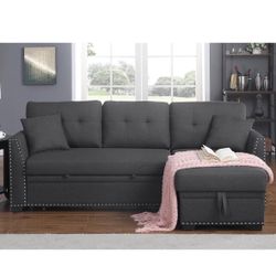 Grey Sofabed Sofa Bed Pull Out Couch Sectional