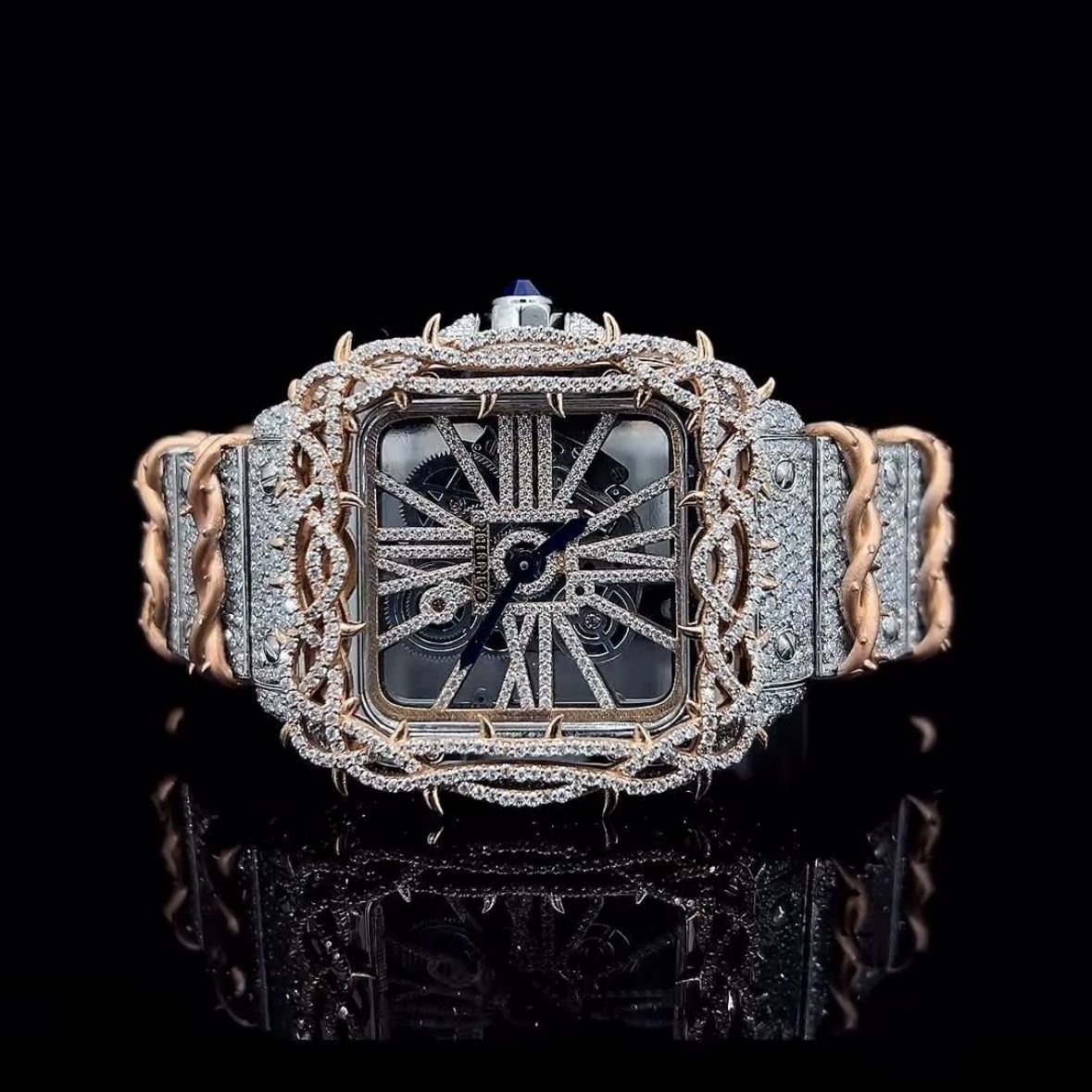 Iced Out Cartier Moissanite Watches