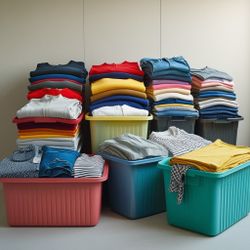 Several Large Totes Worth Of Womens Clothing, Accessories, And Outerwear