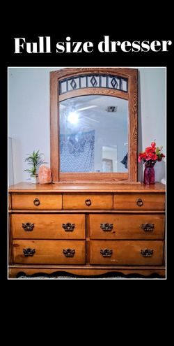Solid wood dresser