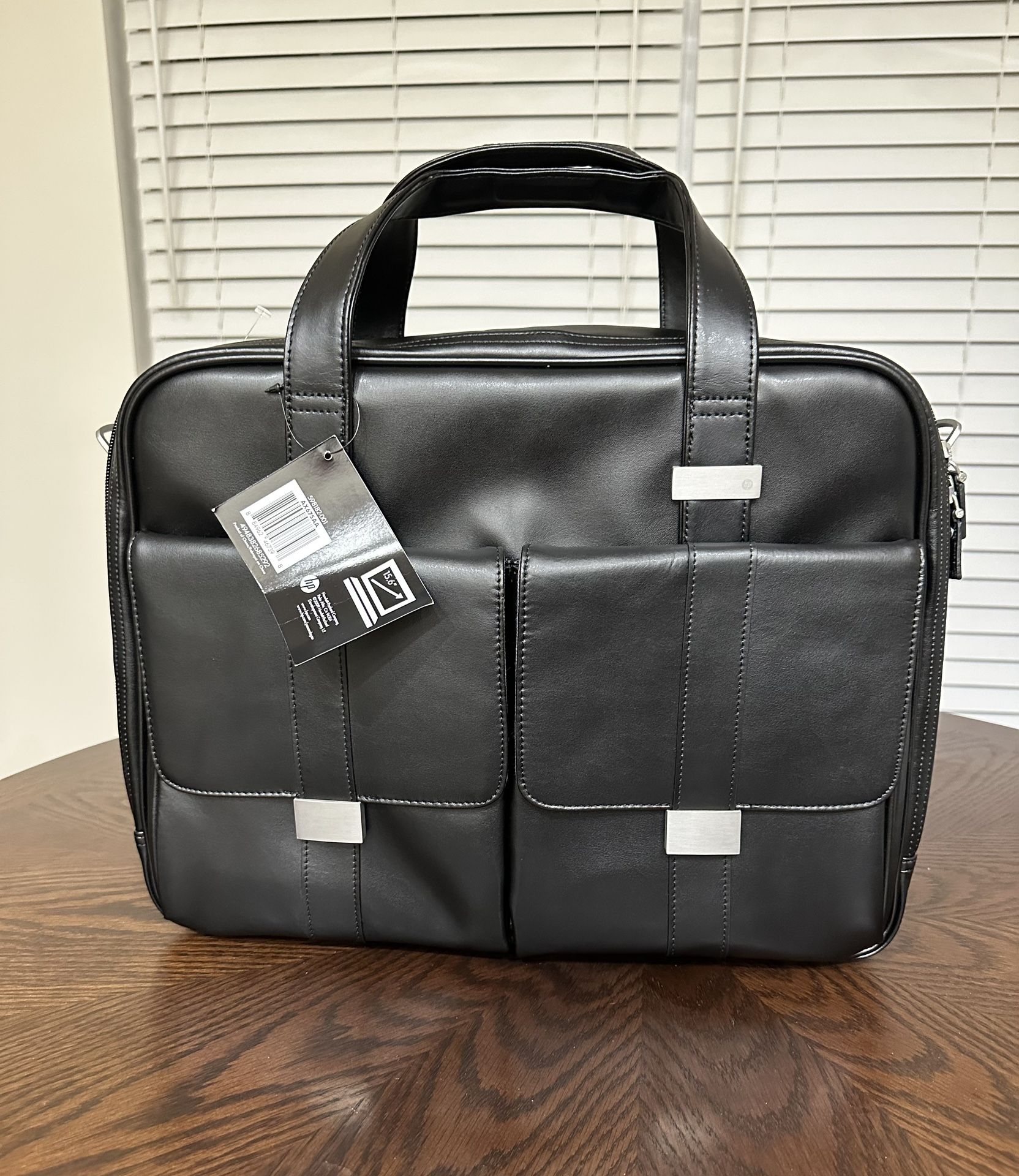 HP Executive Carrying Case for 15.6" Notebook - Black - Leather  Mfr # 1LG83AA