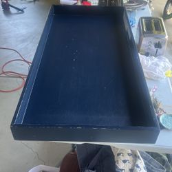 Land Of Nod / Crate And Barrel Changing Table Topper Navy