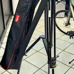 Black Tripod For Cameras With Bubble Level Used