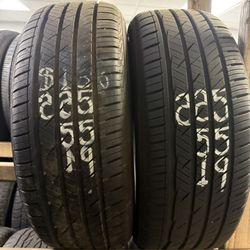 225/55 19 Pair Of Tires Brand lauffenn