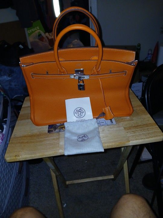Hermes Birkin Orange Togo 35