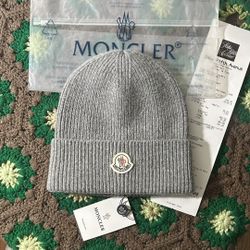 Moncler Grey Wool Beanie🔥