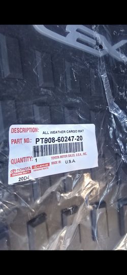 2024 2025 2026 Lexus New Oem Gx550 All Weather Cargo Mat, Black
PT(contact info removed)7-20
