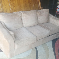 Ashley Furniture Microsuede 3-Seat Sofa