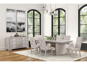 Argenthart Light Gray Dining Table