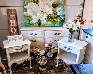 Classic Vintage Farmhouse Dressers, Buffets, Nightstands, Mirrors, Etc 