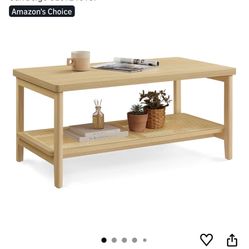 2 Tier Rattan Coffee Table 