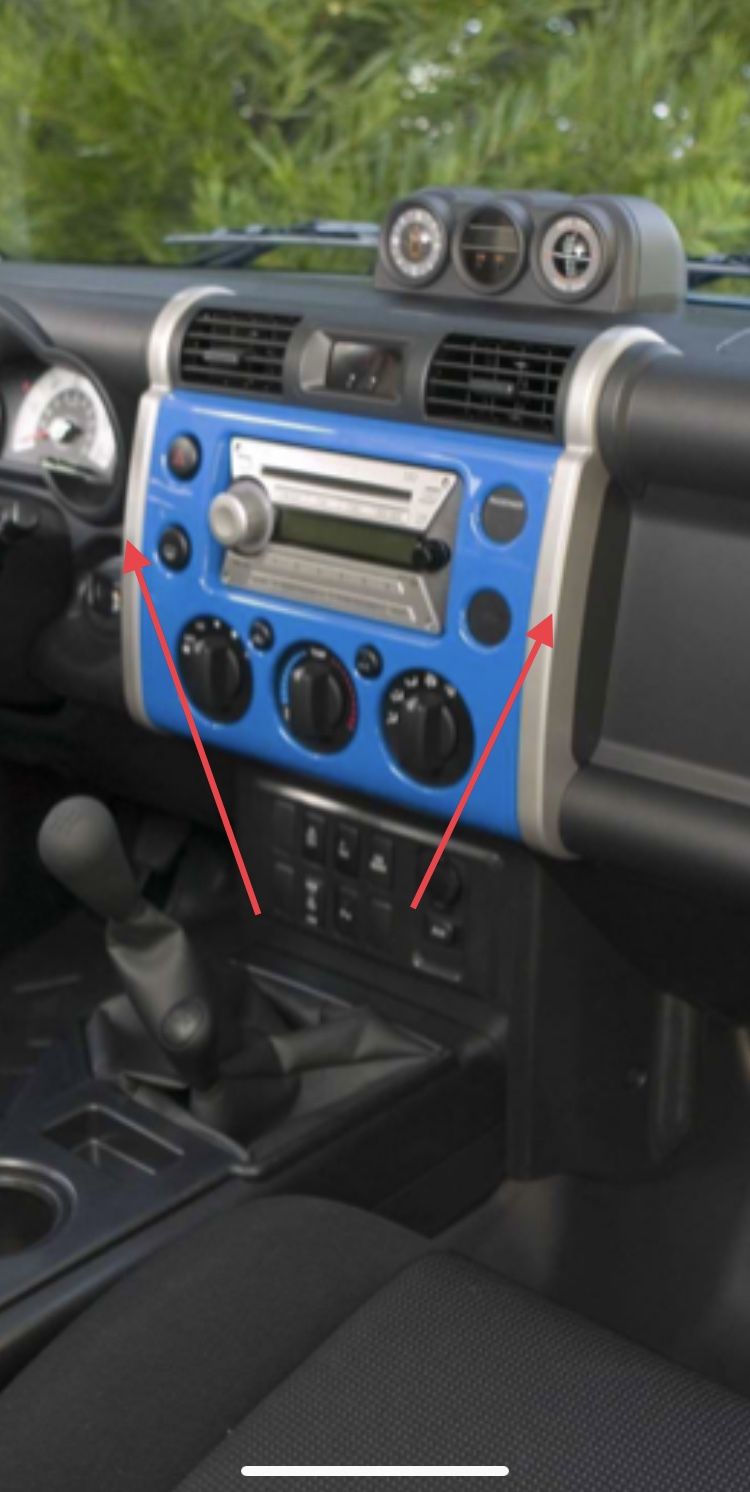 FJ Cruiser radio trim bezels