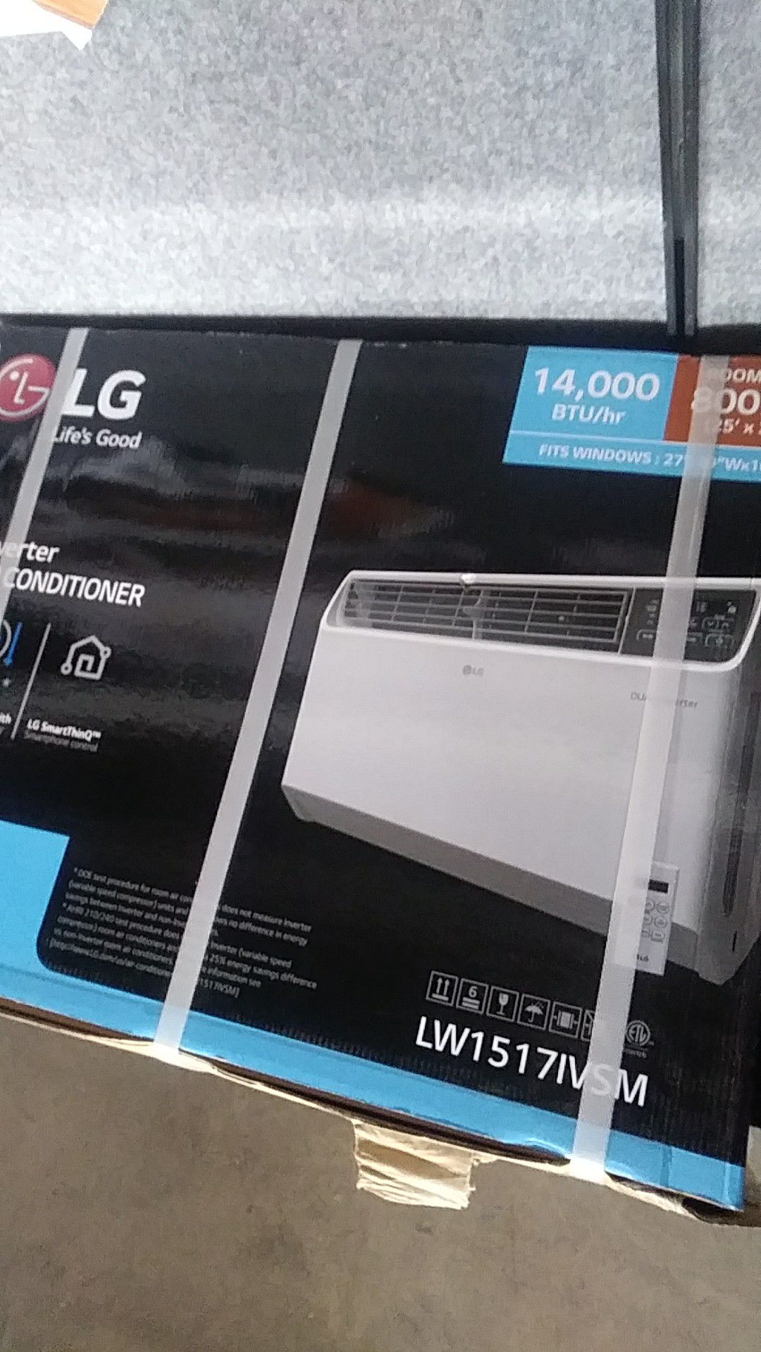 LG 14,000 BTU DUAL inverter smart wifi enabled window air conditioner
