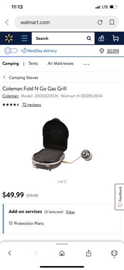 Coleman fold & go grill , brand new never taken out of box