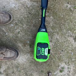 Green works 80 Volt Weed Eater