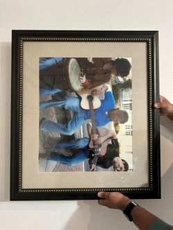 Large wood/metal photo frames