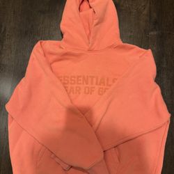 Coral Pink Essentials Hoodie