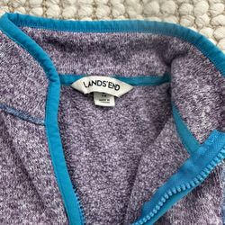 Lands End Girls Quarter Zip Jacket 