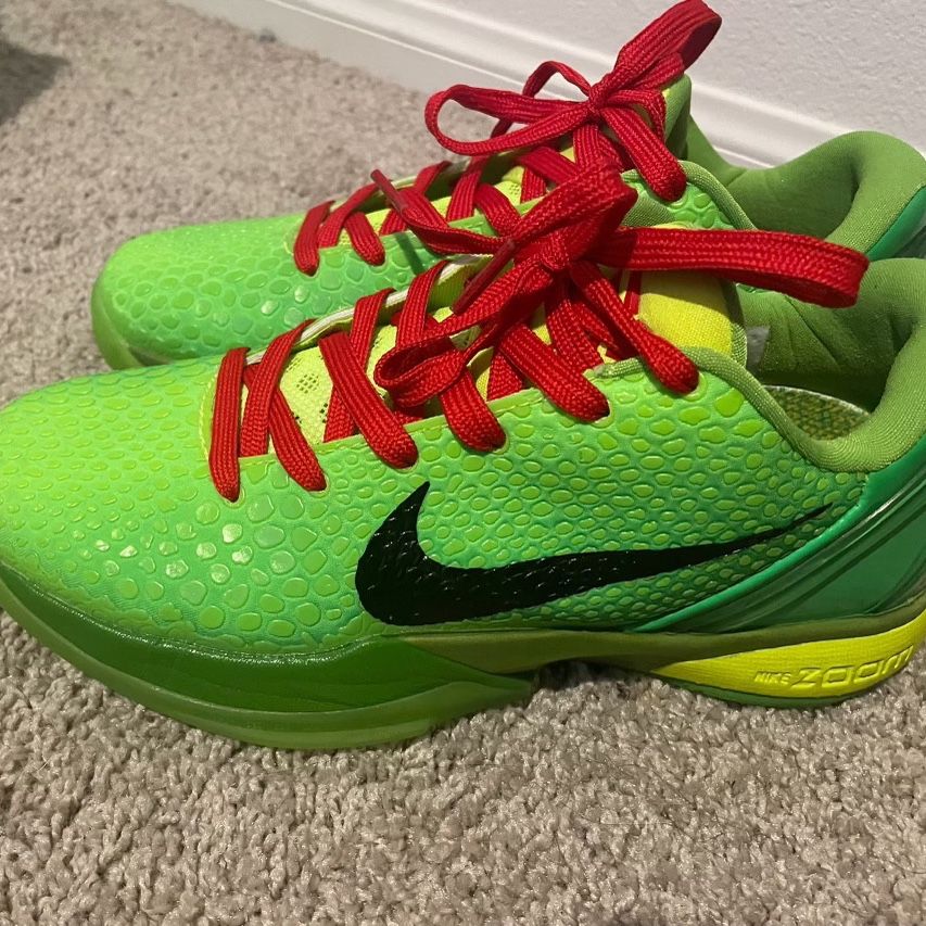 Kobe 6 proto grinches size 7