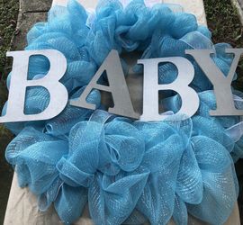 Large Baby shower wreath