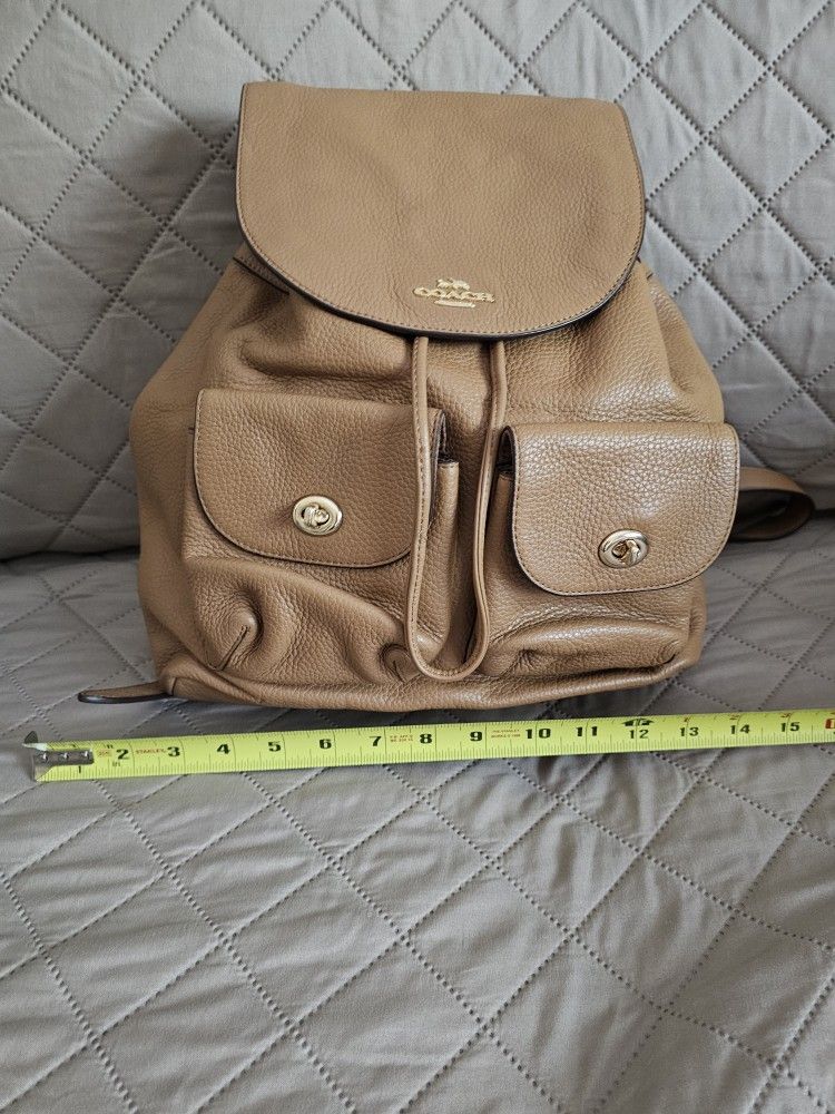 Coach Leather Backpack