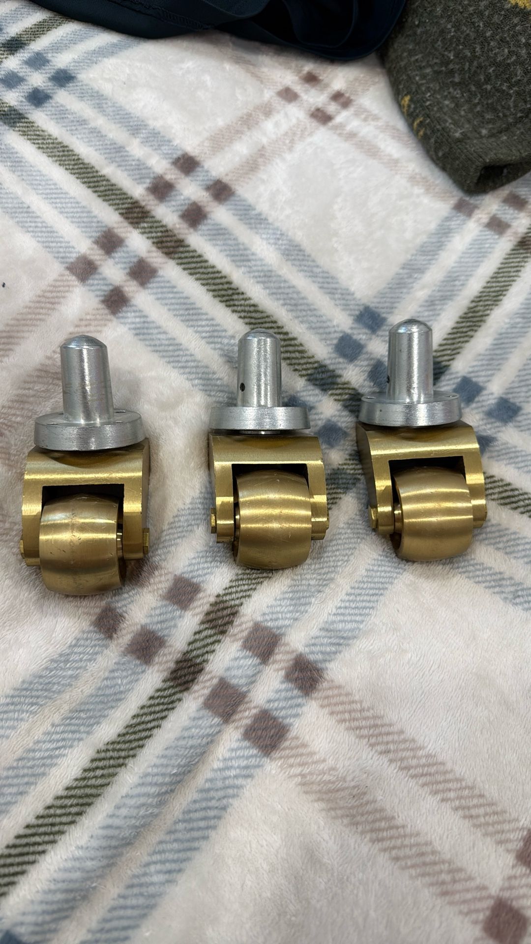 Grand Piano Set Of Brass Casters New