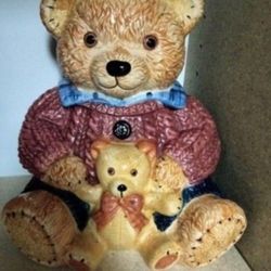 Teddy Bear. Cookie Jar. Vintage.
