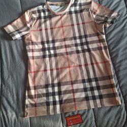 Burberry Check Cotton Jacquard T-shirt Archive Beige