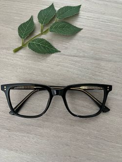 Women’s Black Square Nora Eyeglasses ((Frames Only))