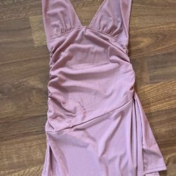 Rose Gold/ Pink Colored Dress Size Small Brand New 