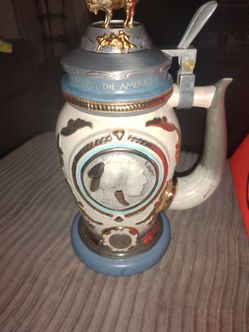 Bradford Exchange Indian Head Buffalo Nickel Stein