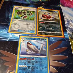 3 Pokemon Cards Reverse Foil Holo 