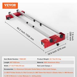 VEVOR Router Sled, 60 inches, Portable and Adjustable Slab Flattening Jig DIY
