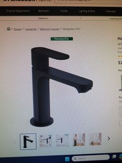 Hansgrohe single hole faucet mb