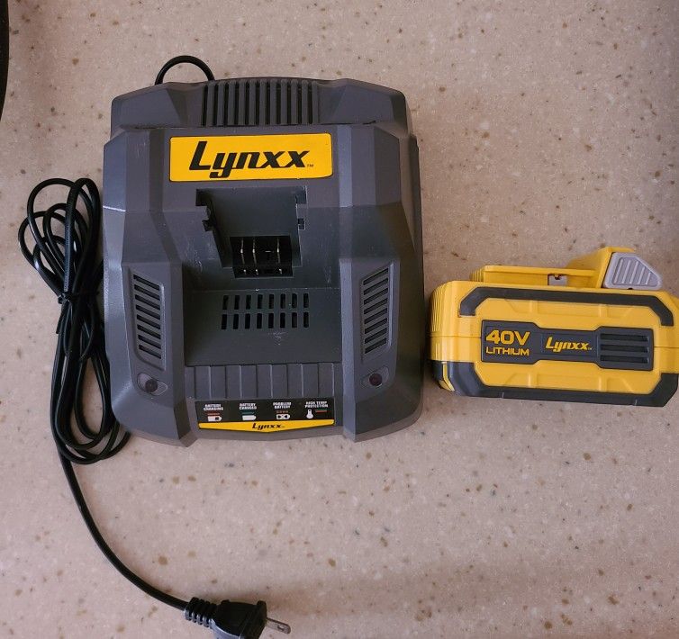 Lynxx 40v 2.5Ah Battery and Charger