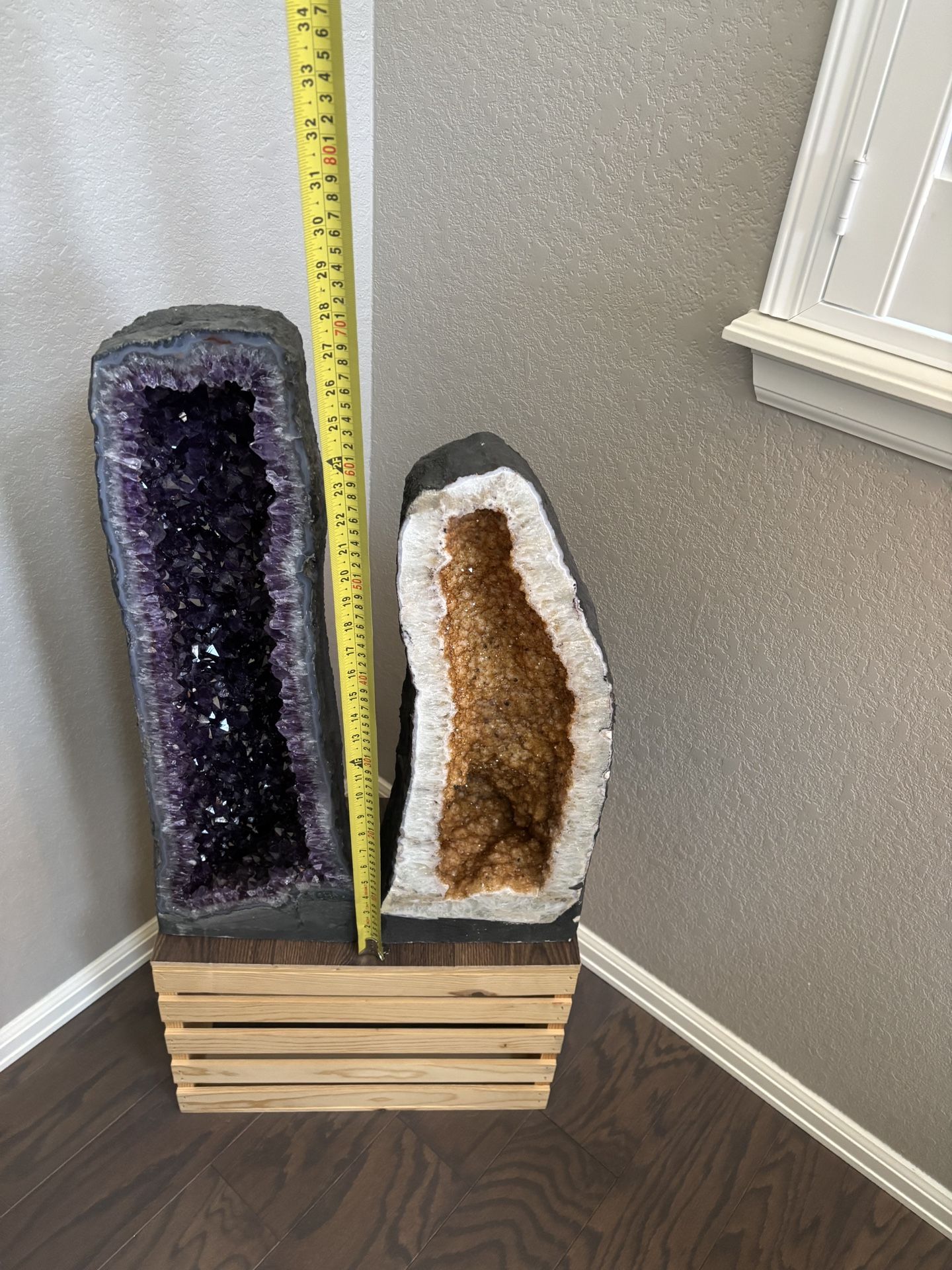 Amethyst cathedral and Citrine Cathedral 