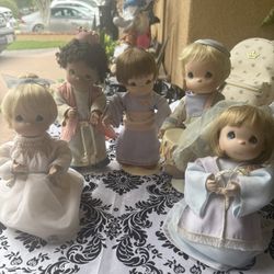 Precious Moments Nativity Figures Like 12 Inches Each  